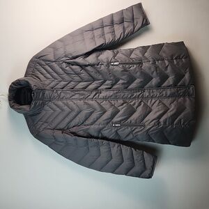Kenneth Cole Reaction Gray Womans Large Down & Duck Feather long puffer coat